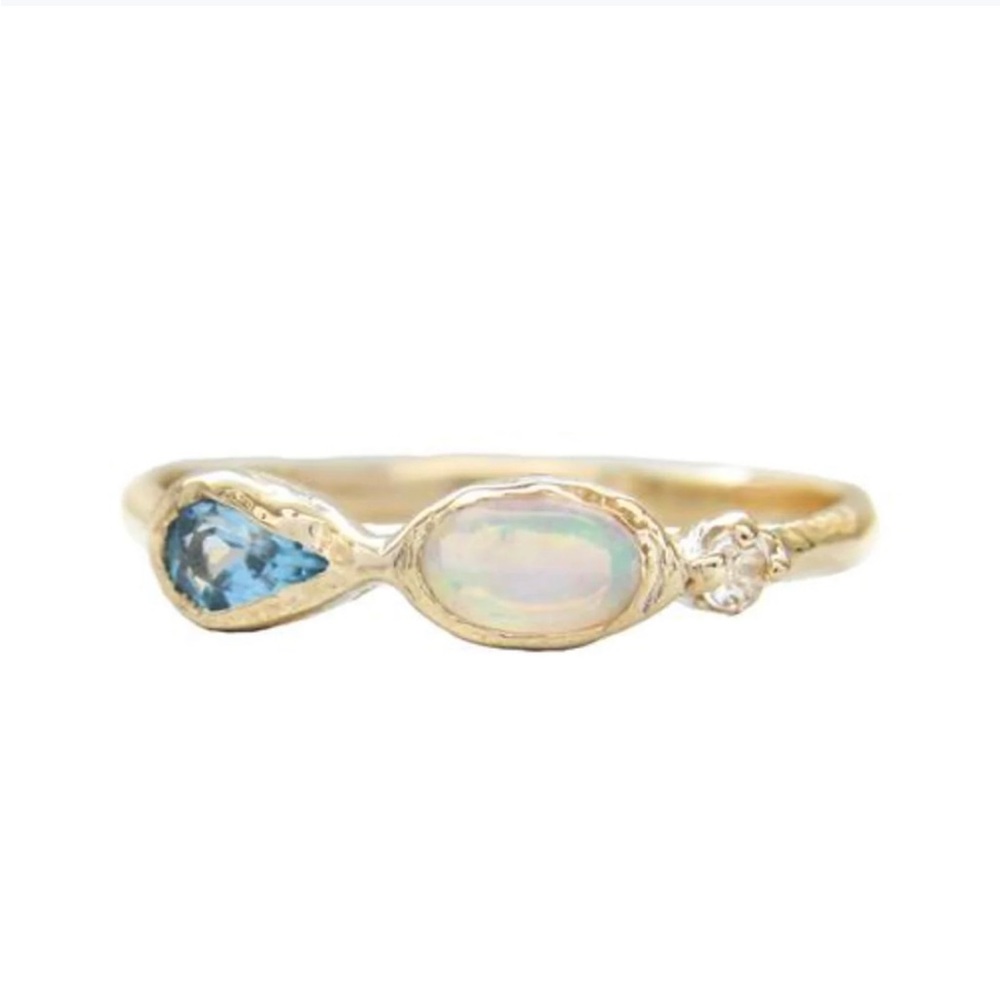 MISA Marina Mermaid 14k Gold Ring Size 6